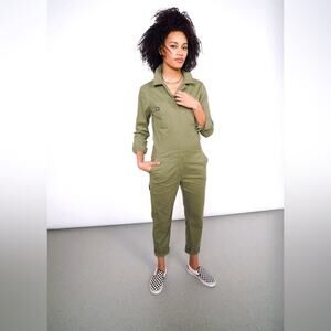 Wildfang Womens The Essential Long Sleeve Coveralls Med